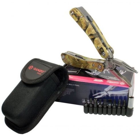 Ganzo G2016-P cleste multifunctional 26 in 1, toc textil - camuflaj