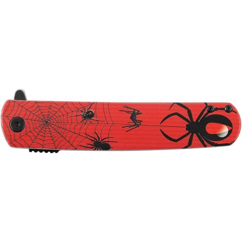 Ganzo 626 - roșu, motiv păianjen