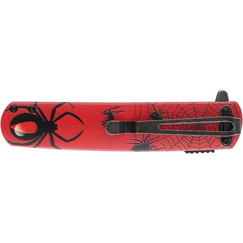 Ganzo 626 - roșu, motiv păianjen