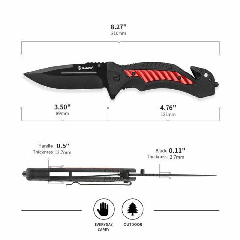 Knife Ganzo G628 - Roşu