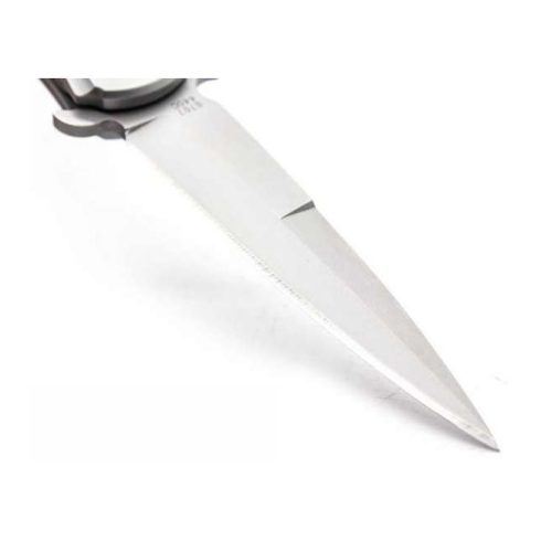 Ganzo G707 - Cutit deschidere a lamei pe buton, lama otel, Dalimag (Negru)