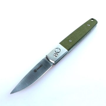   Ganzo G7211 - Cutit deschidere a lamei pe buton, lama otel, Dalimag (Verde)
