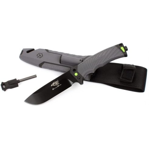 Ganzo G8012 - Cuțit de supraviețuire (Gri)