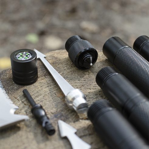 Lopata de la Adimanti HK002 Lopata multifunctionala - lopata/ sapa/ topor/ silex/ ferastrau/ capsator de peste/ surubelnita/ fluier/ deschizator/ sparg sticla/ busola/ piolet